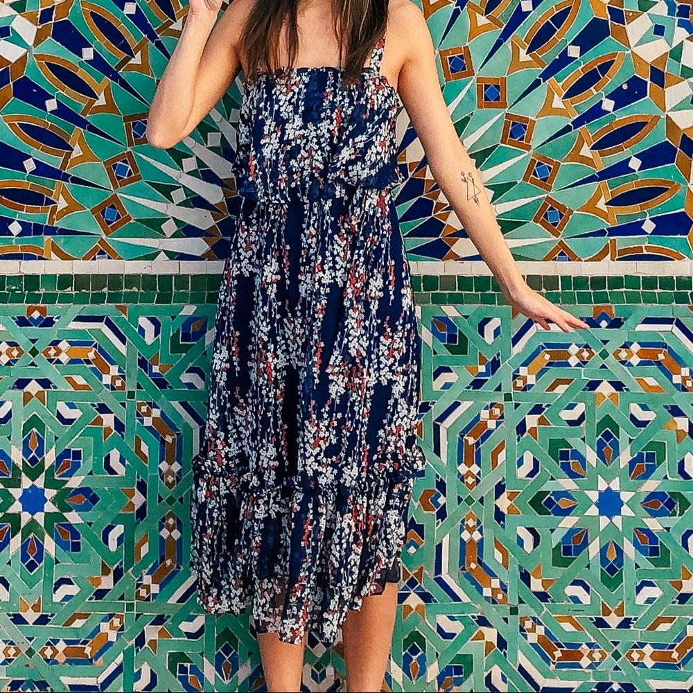 Selfie Leslie Maeve shoulder tie dress XS